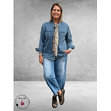 FOX FACTOR Blouse Toni Skyline Blue